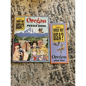 Highlights Which Way USA? Oregon Puzzle Book With Map